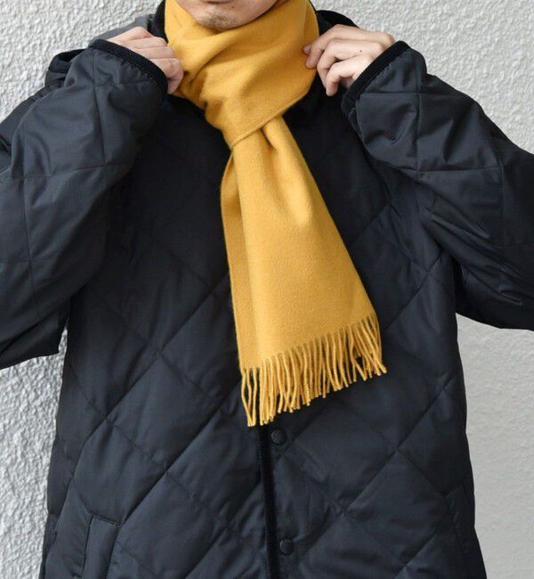 SHIPS any「SHIPS any: カシミヤ チェック / ソリッド シングル ストール◇」|マフラー|