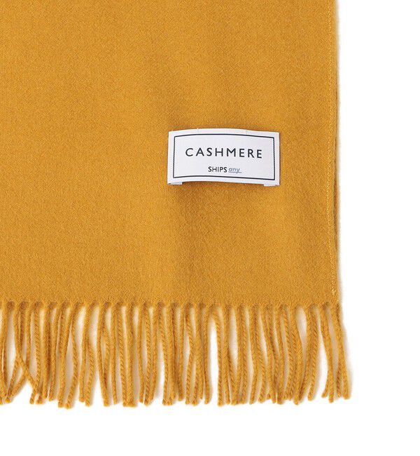 SHIPS any「SHIPS any: カシミヤ チェック / ソリッド シングル ストール◇」|マフラー|