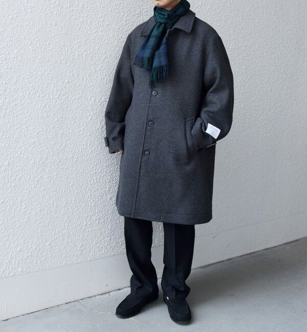 SHIPS any「SHIPS any: カシミヤ チェック / ソリッド シングル ストール◇」|マフラー|