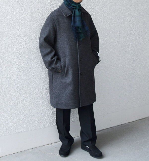 SHIPS any「SHIPS any: カシミヤ チェック / ソリッド シングル ストール◇」|マフラー|