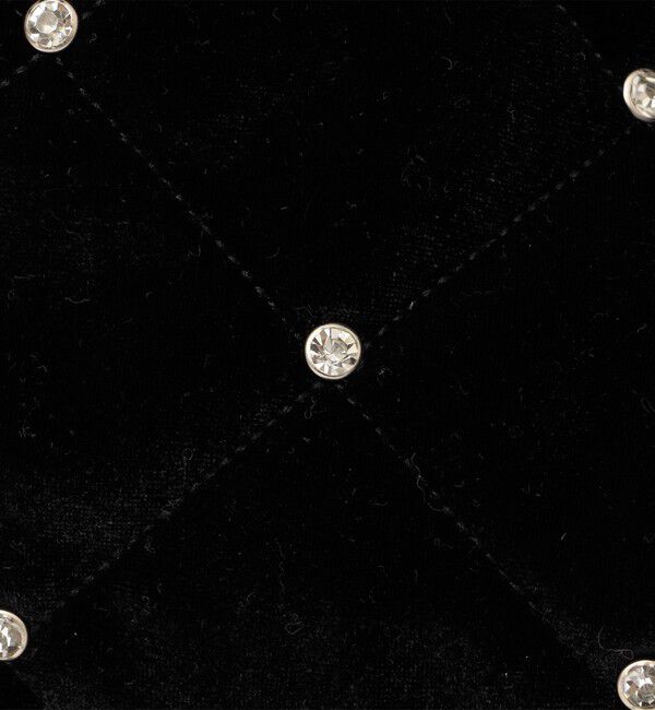 SHIPS any「SHIPS any: ビジュー ポリエステル ベロア キルティング ドロスト トートバッグ」|トートバッグ|