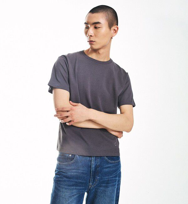 SHIPS「City Ambient Products: コンパクト ショート レングス  Tシャツ 」|Tシャツ・カットソー|