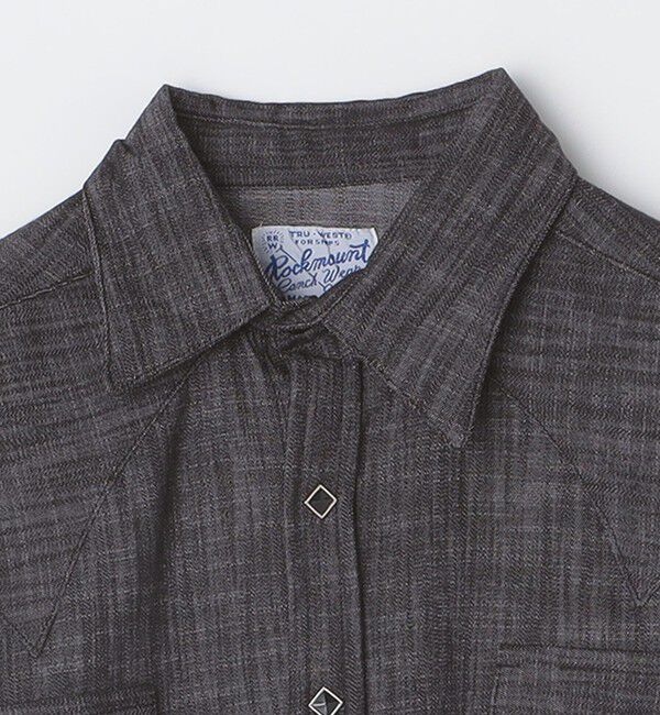 SHIPS「ROCKMOUNT: リラックス デニム ウエスタン シャツ」|シャツ・ブラウス|