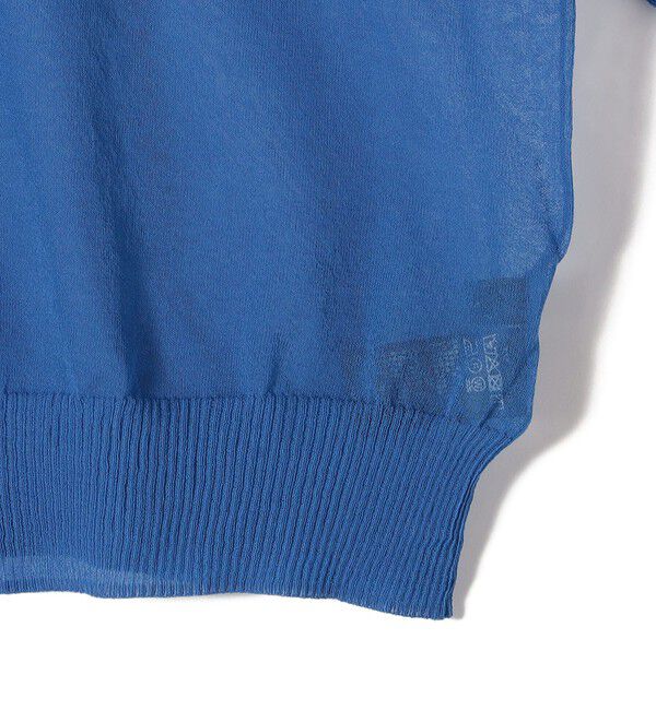 SHIPS for women「SHIPS Primary Navy Label:〈手洗い可能〉NOIR POLO ニット」|ニット・セーター|