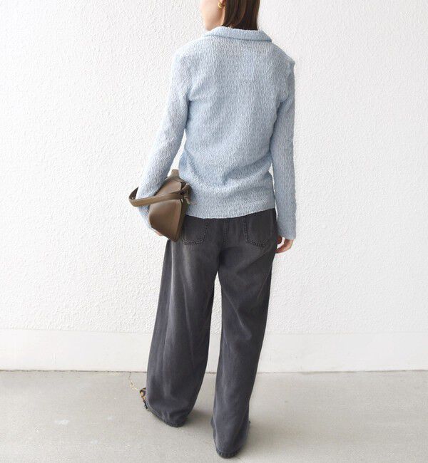 SHIPS for women「【WEB限定】〈手洗い可能〉ランダムブルーゼ シャツ カーディガン」|カーディガン|