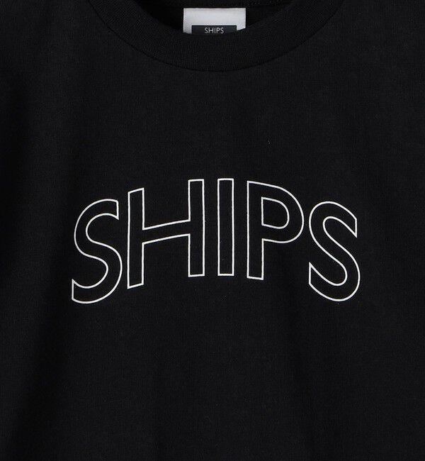 SHIPS KIDS「 【WEB限定】SHIPS KIDS:100～160cm / SHIPS ラウンド プリント ロゴ ロングスリーブ Tシャツ」|Tシャツ・カットソー|