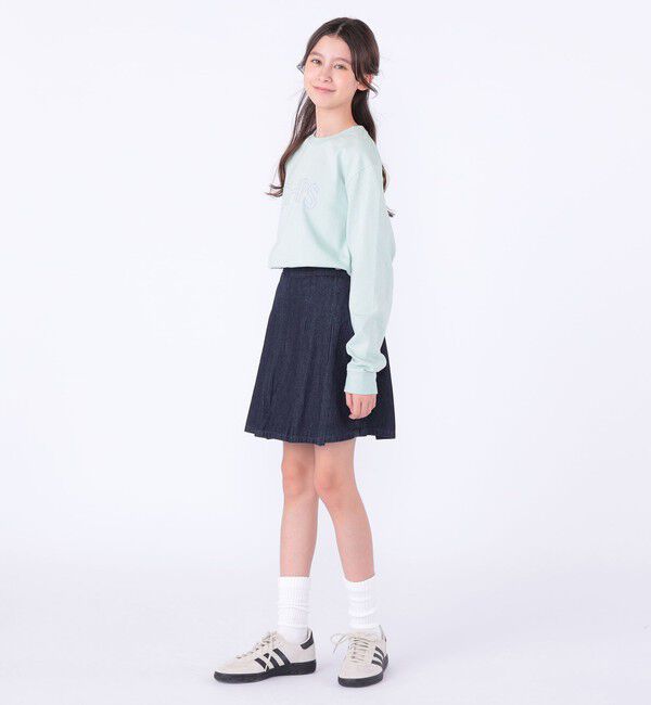 SHIPS KIDS「 【WEB限定】SHIPS KIDS:100～160cm / SHIPS ラウンド プリント ロゴ ロングスリーブ Tシャツ」|Tシャツ・カットソー|
