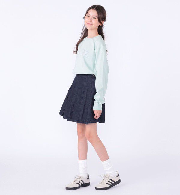 SHIPS KIDS「 【WEB限定】SHIPS KIDS:100～160cm / SHIPS ラウンド プリント ロゴ ロングスリーブ Tシャツ」|Tシャツ・カットソー|