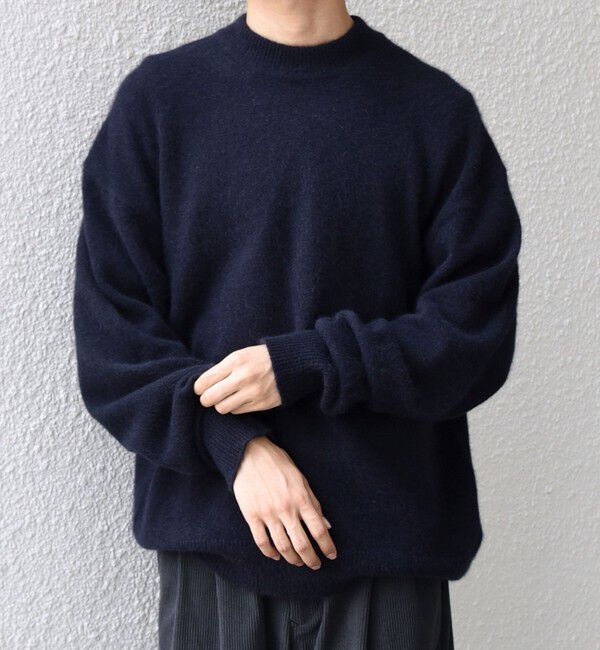 SHIPS any「SHIPS any: LOUNGE FOX シャギー セミモックネック ニット◇」|ニット・セーター|