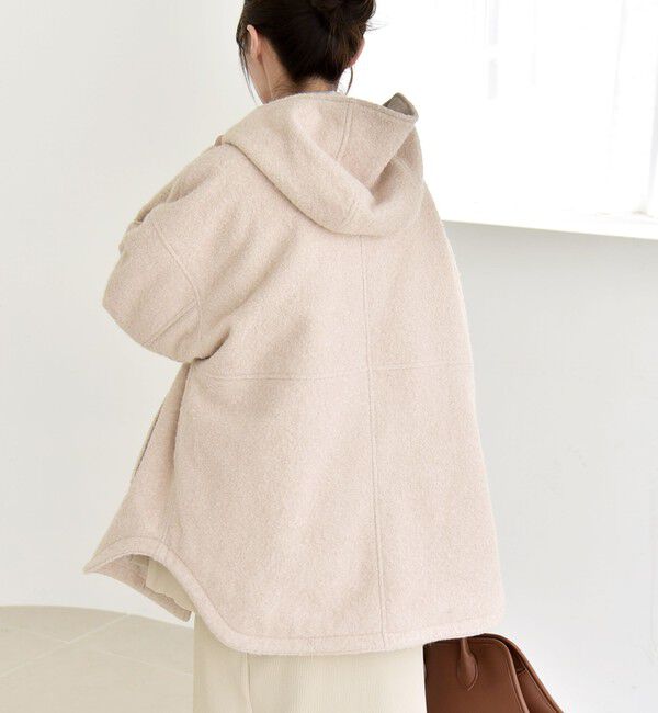 quaranciel「quaranciel: スタンドカラー フーデット ミディ コート」|その他|