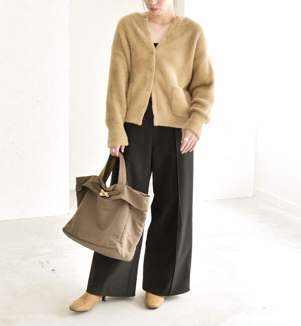 quaranciel「quaranciel:〈洗濯機可能〉ピンタック ウォーム ワイド パンツ」|その他|