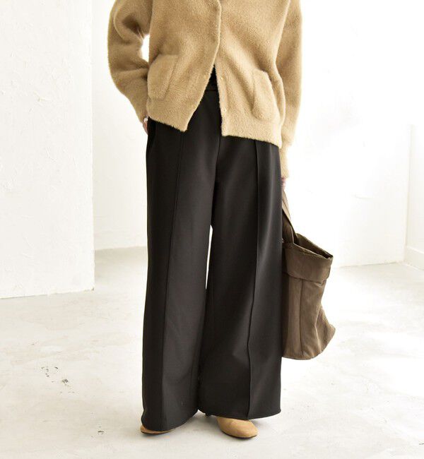 quaranciel「quaranciel:〈洗濯機可能〉ピンタック ウォーム ワイド パンツ」|その他|