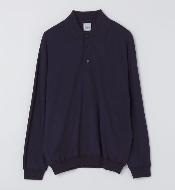 SHIPS「GP/GS/GP: ドルマン スリーブ ニット ポロ」|ニット・セーター|コバルトブルー