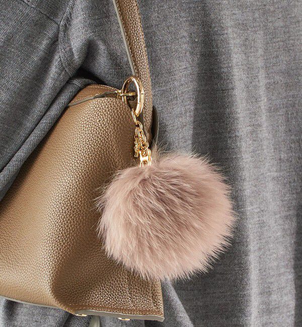 SHIPS for women「フォックス ファーポンポン チャーム」|チャーム・キーホルダー|