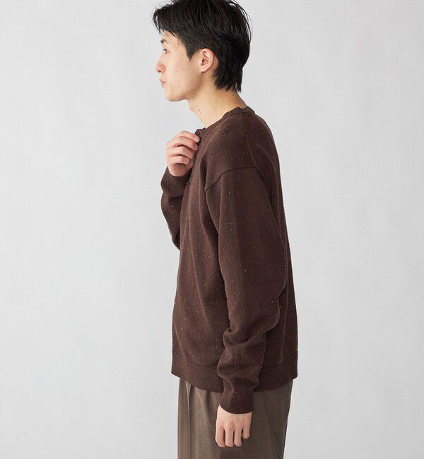 SHIPS「City Ambient Products: カラー ネップ クルーネック カーディガン」|カーディガン|