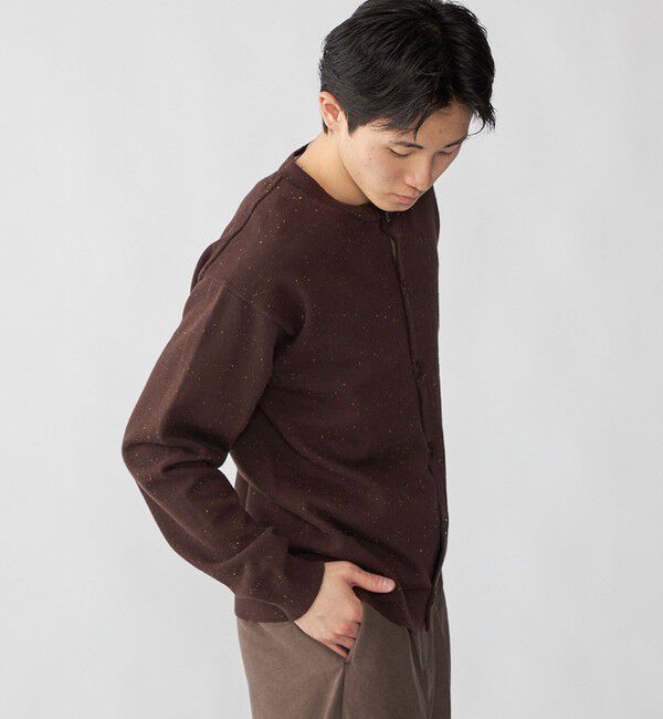 SHIPS「City Ambient Products: カラー ネップ クルーネック カーディガン」|カーディガン|