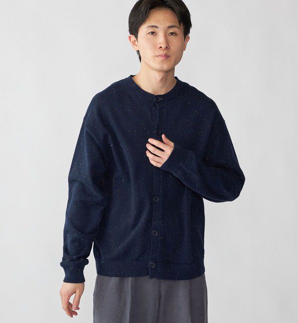 SHIPS「City Ambient Products: カラー ネップ クルーネック カーディガン」|カーディガン|