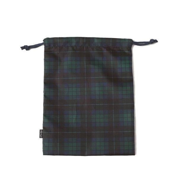 SHIPS KIDS「SHIPS KIDS:オリジナル タータンチェック 巾着 バッグ 2点セット」|エコバッグ|