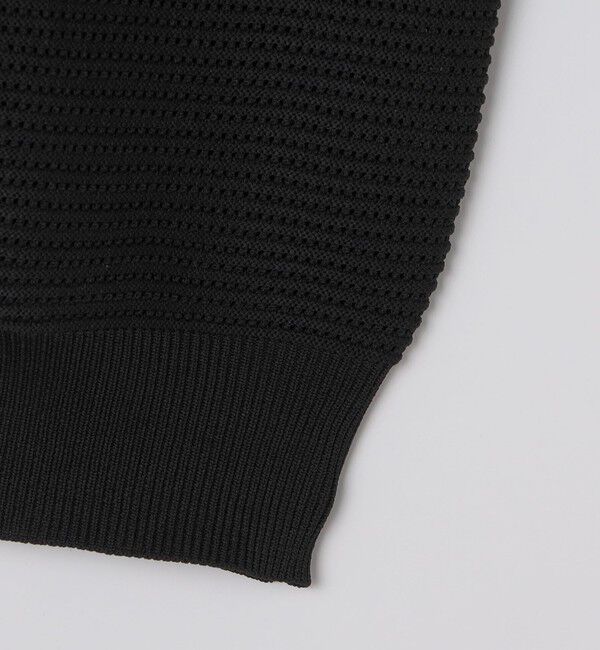 SHIPS「City Ambient Products: ポリエステル メッシュ ニット ショートスリーブ ポロ」|ニット・セーター|