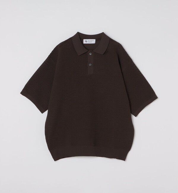 SHIPS「City Ambient Products: ポリエステル メッシュ ニット ショートスリーブ ポロ」|ニット・セーター|