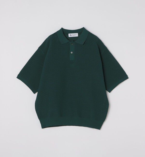 SHIPS「City Ambient Products: ポリエステル メッシュ ニット ショートスリーブ ポロ」|ニット・セーター|