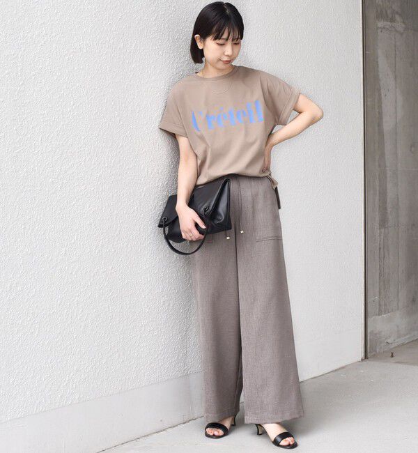 SHIPS Colors 「SHIPS Colors:〈接触冷感・UVカット〉ビッグロゴ ドルマン Tシャツ」|Tシャツ・カットソー|