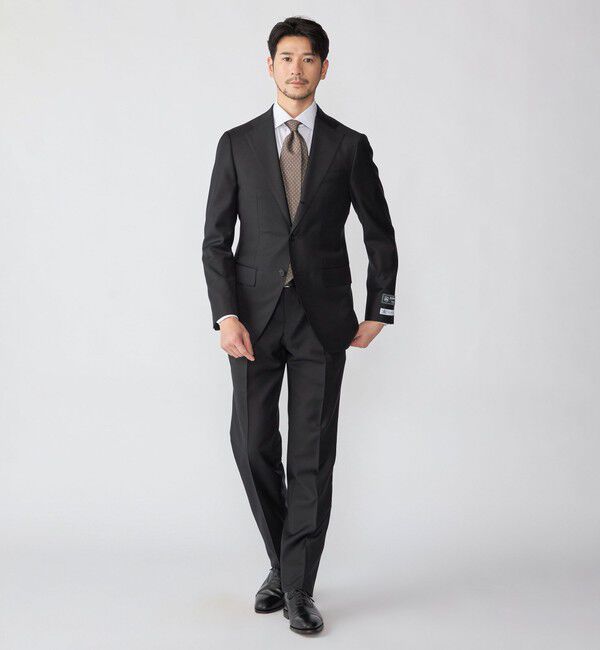SHIPS「SHIPS: ラグジュアリー ドーメル ソリッド スーツ」|スーツ|ブラック