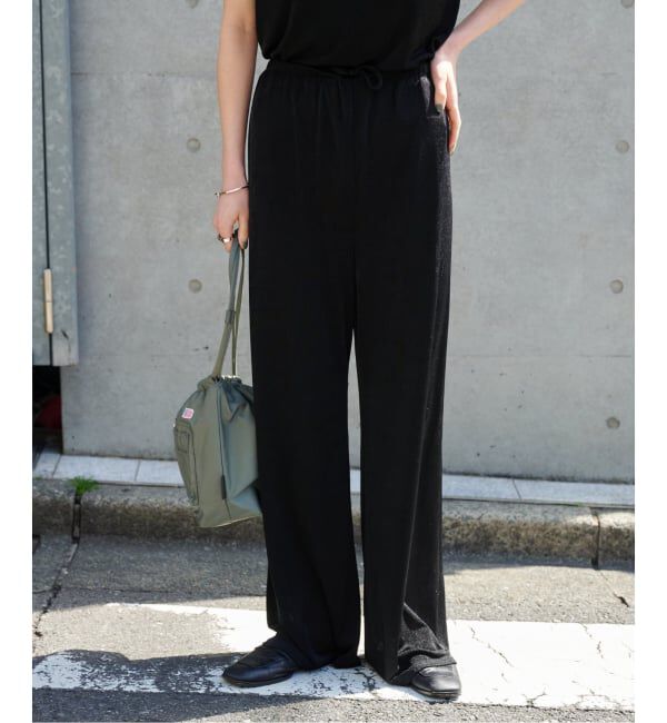 OUTDOOR PRODUCTS Usual Things「シャイニージャージーパンツ」|スラックス|