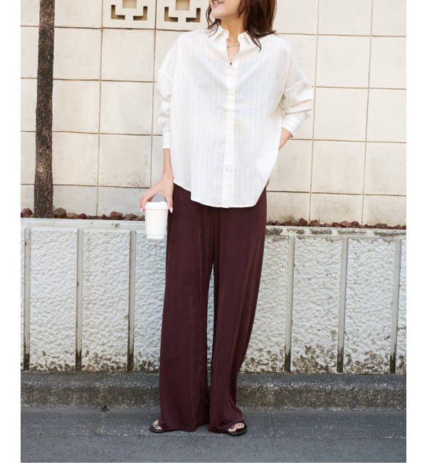 OUTDOOR PRODUCTS Usual Things「シャイニージャージーパンツ」|スラックス|