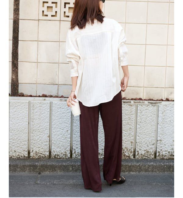 OUTDOOR PRODUCTS Usual Things「シャイニージャージーパンツ」|スラックス|