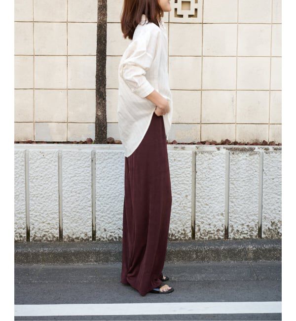 OUTDOOR PRODUCTS Usual Things「シャイニージャージーパンツ」|スラックス|