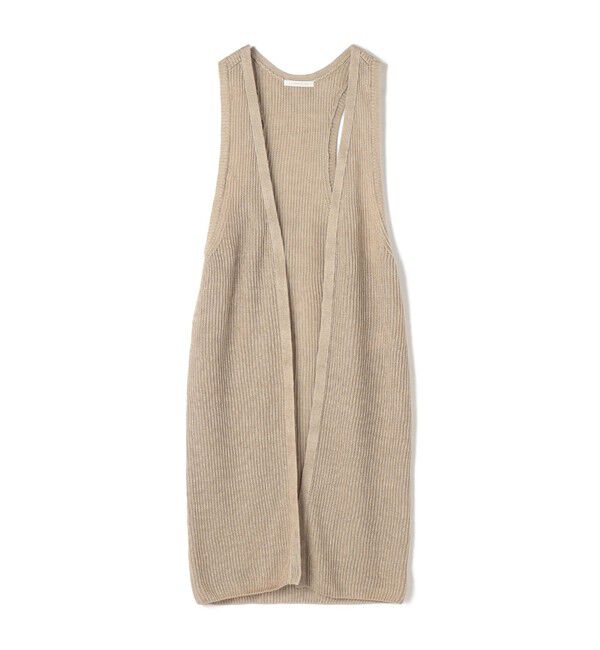 GALERIE VIE「リネンフルカーディガン ロングジレ」|ニット・セーター|43 ベージュ