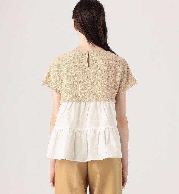 Ballsey「バルキーヤーンジャージーコンビ ティアードプルオーバー」|Tシャツ・カットソー|