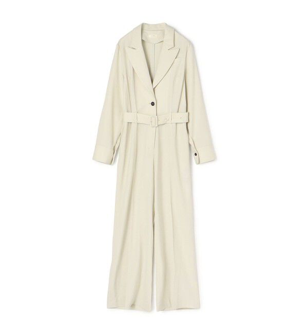 DES PRES「ハイツイストギャバジン ジャンプスーツ」|オールインワン|41 ライトベージュ