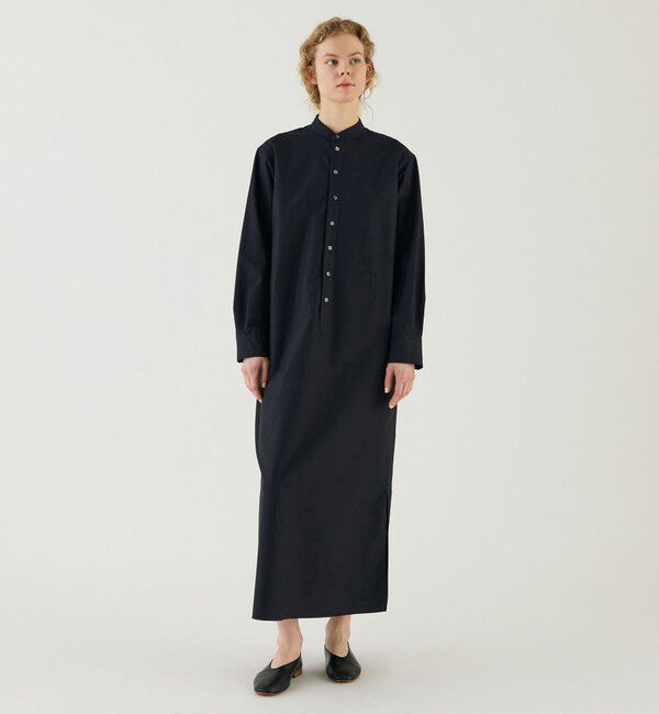 GALERIE VIE「プレミアムオックス バンドカラーシャツワンピース」|ワンピース|