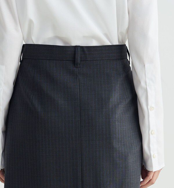 Edition「ウールストライプ ロングスカート」|スカート|