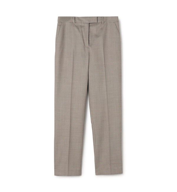 TOMORROWLAND collection「シャイニーシャーク ペンシルパンツ」|スラックス|43 ライトブラウン