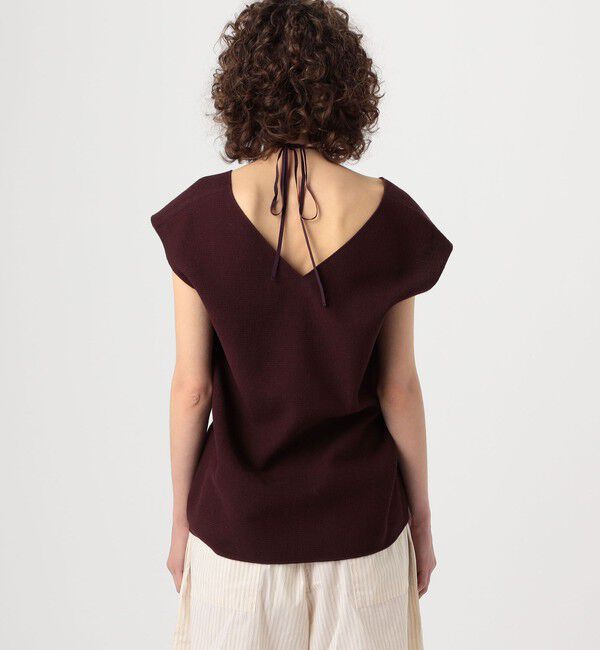 BACCA「ワッフルクロス ギャザードブラウス」|シャツ・ブラウス|