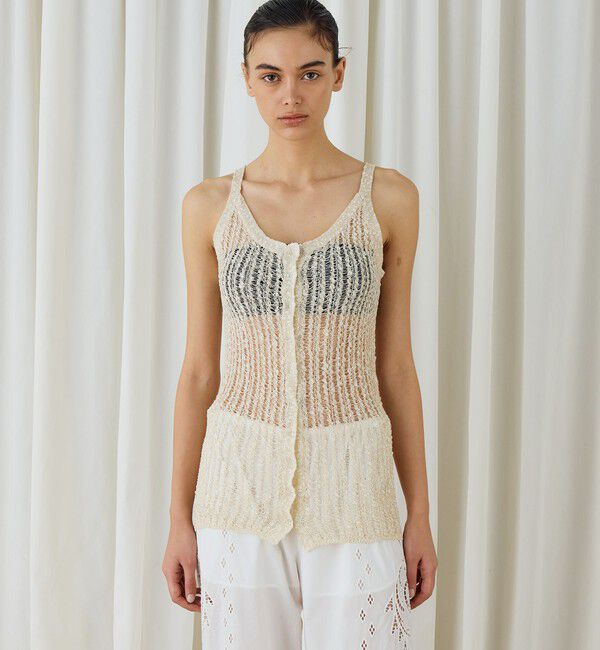 DES PRES「スラブコットンニットキャミソール」|ニット・セーター|