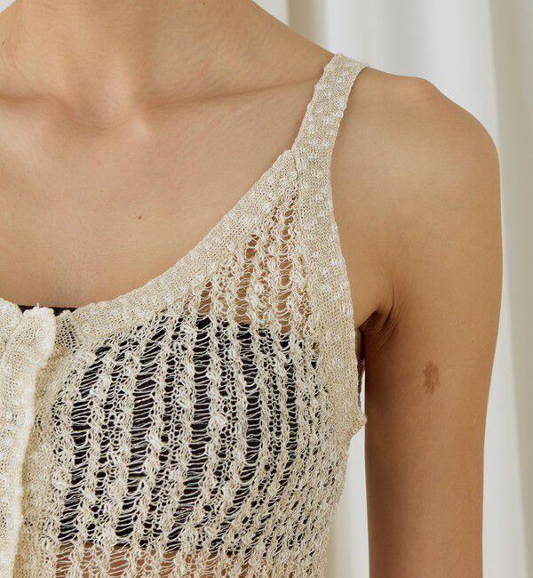 DES PRES「スラブコットンニットキャミソール」|ニット・セーター|