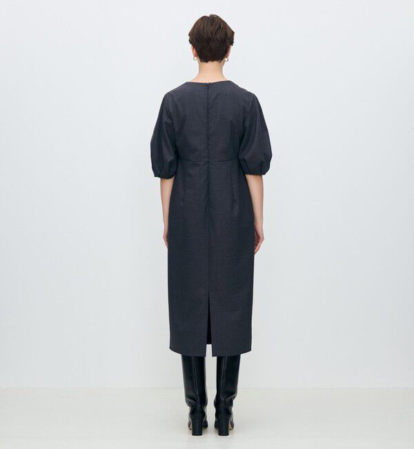 TOMORROWLAND collection「スーパーウールウィーブ ハイウエストIラインワンピース」|ワンピース|