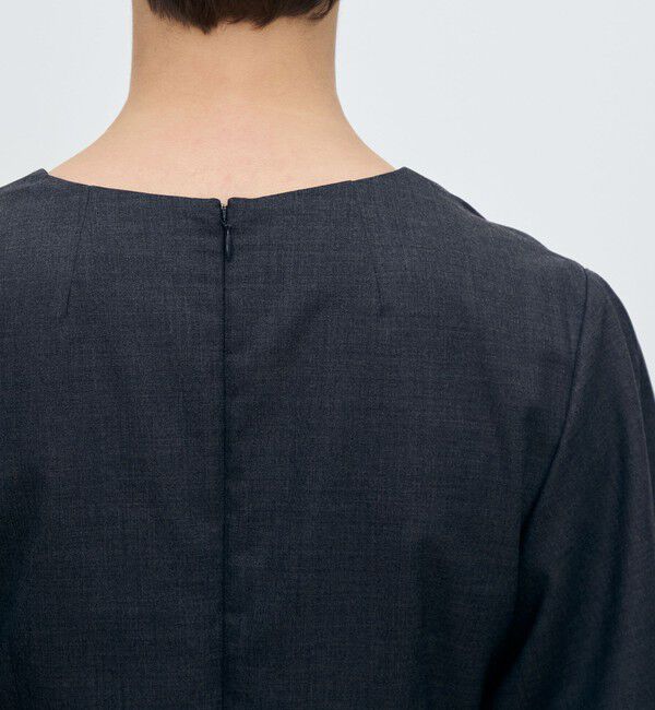 TOMORROWLAND collection「スーパーウールウィーブ ハイウエストIラインワンピース」|ワンピース|