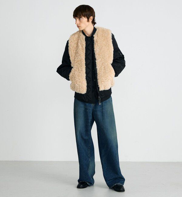 TOMORROWLAND BUYING WEAR「【別注】HYKE FAUX SHEARLING TYPE MA-1JACKET」|ブルゾン・スタジャン|