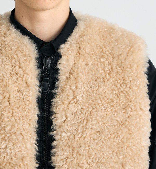 TOMORROWLAND BUYING WEAR「【別注】HYKE FAUX SHEARLING TYPE MA-1JACKET」|ブルゾン・スタジャン|