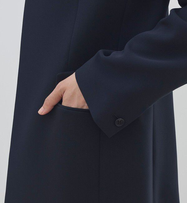 DES PRES「ライトダブルクロス ノーカラージャケット」|ノーカラージャケット|