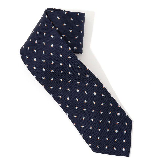 TOMORROWLAND GOODS「STEFANO BIGI シルクプリント 小紋柄ネクタイ」|ネクタイ・蝶ネクタイ|68 ネイビー系