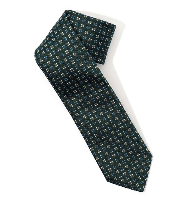 TOMORROWLAND GOODS「STEFANO BIGI シルクジャガード 小紋柄ネクタイ」|ネクタイ・蝶ネクタイ|58 ダークグリーン系