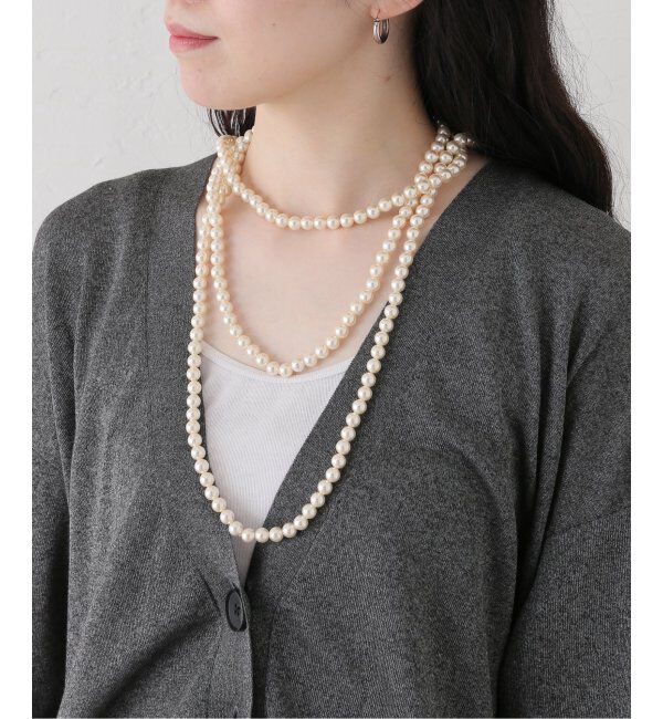 SLOBE IENA「《追加2》SLOBE ロングパールネックレス」|ネックレス|
