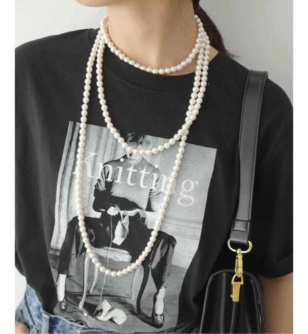 SLOBE IENA「《追加2》SLOBE ロングパールネックレス」|ネックレス|