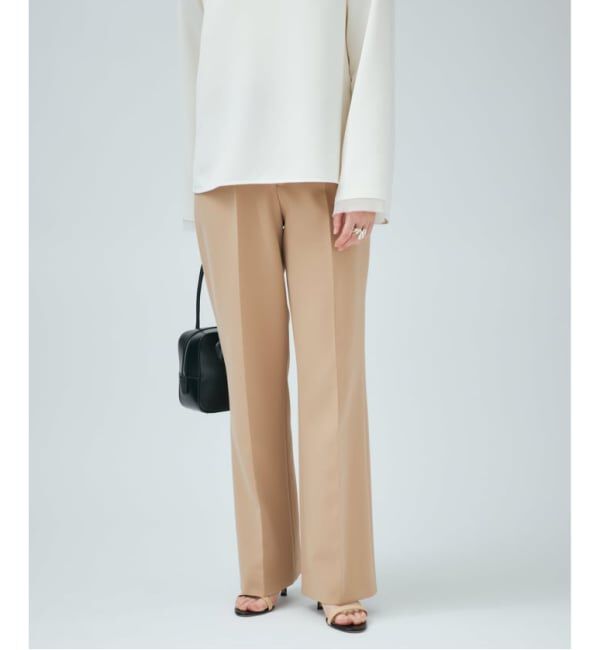 VERMEIL par iena「《追加》ダブルクロスストレッチパンツ」|スラックス|